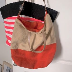 Gap - neon orange canvas shoulder bag